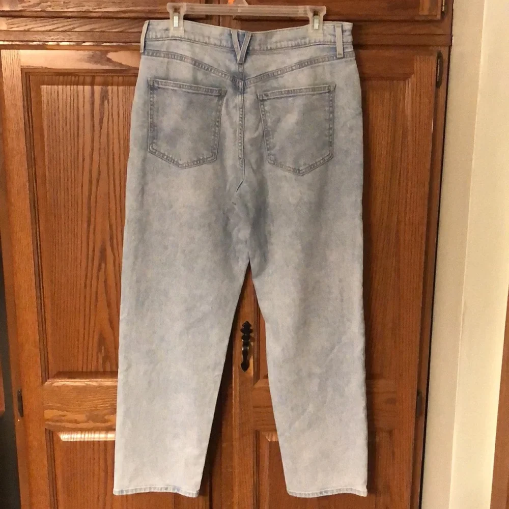 Veronica Beard Blake Classic Straight High Rise Glacier Blue Wash Jeans - Picture 5 of 15